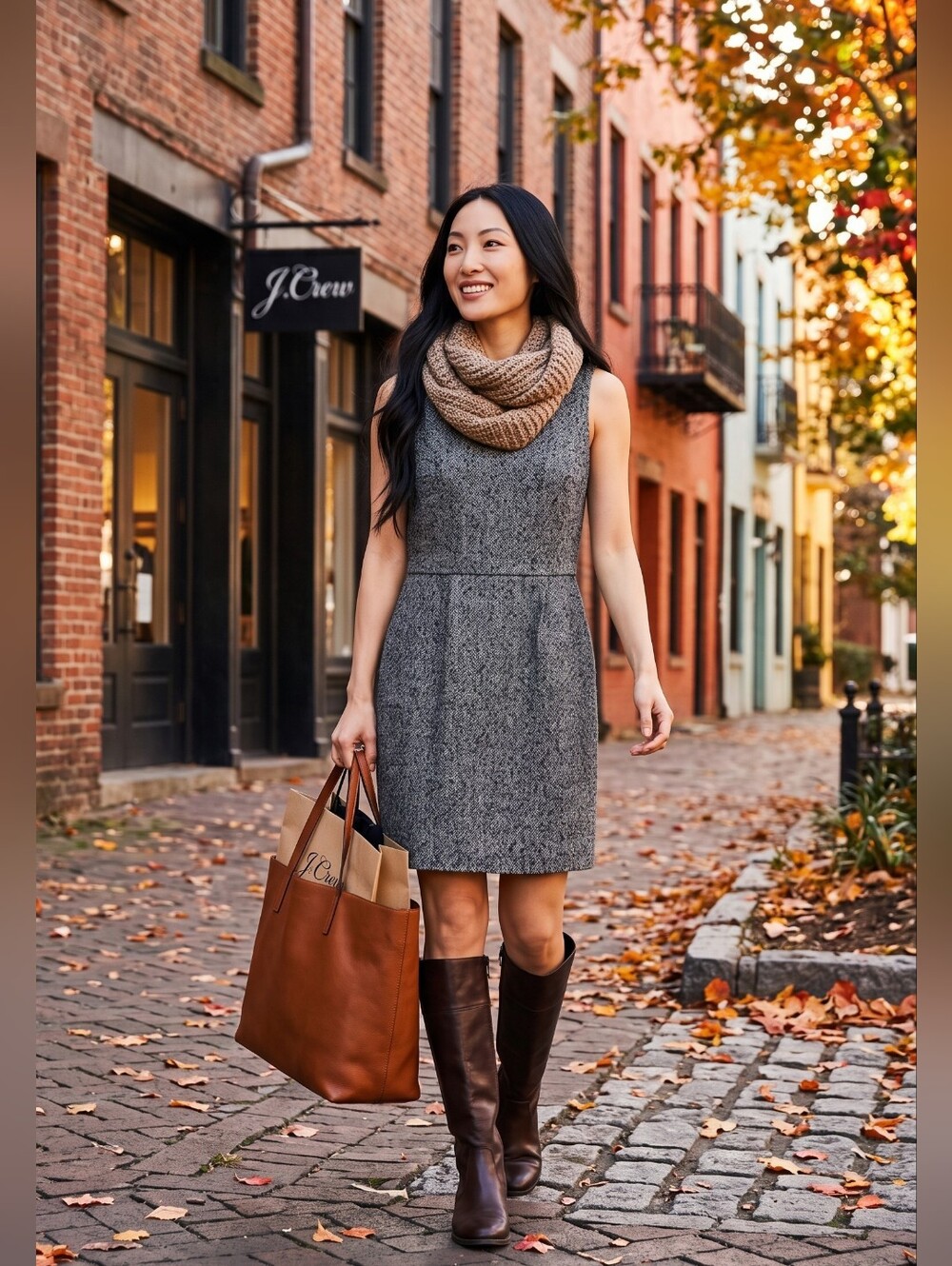 Nwot J.CREW Gray Tweed Sleeveless Wool Blend Sheath Dress